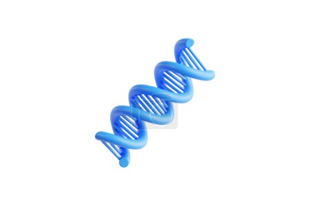 Foto de 3D de la ilustración del ADN - Imagen libre de derechos