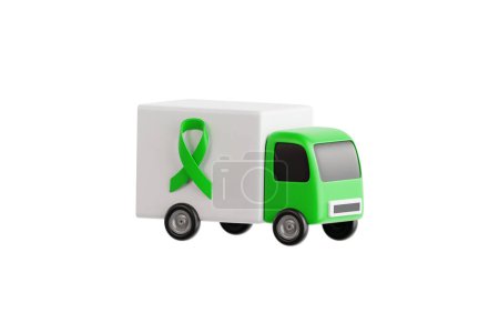 Foto de Icono del camión de entrega de donación de caridad 3D - Imagen libre de derechos
