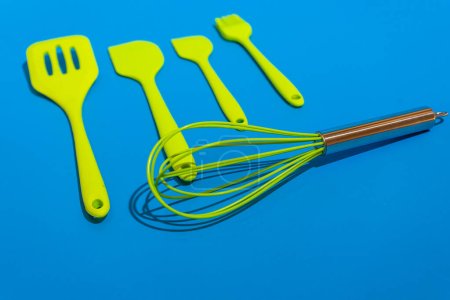 Photo for Colorful Silicone Baking Tools are the perfect way to add a touch of fun and whimsy to your baking experience - Royalty Free Image