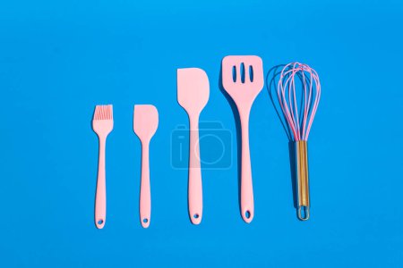 Photo for Colorful Silicone Baking Tools are the perfect way to add a touch of fun and whimsy to your baking experience - Royalty Free Image