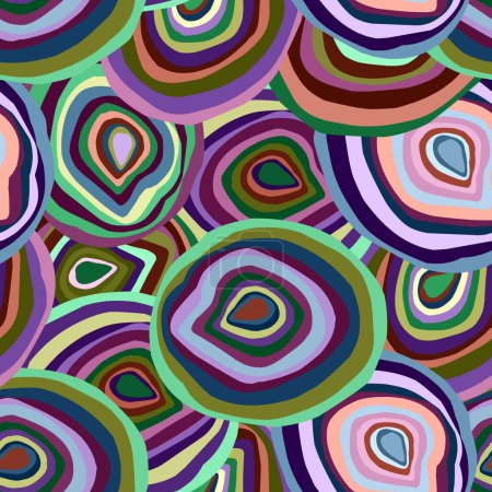 Photo for Abstract psychedelic pattern. Vector seamless pattern - Royalty Free Image