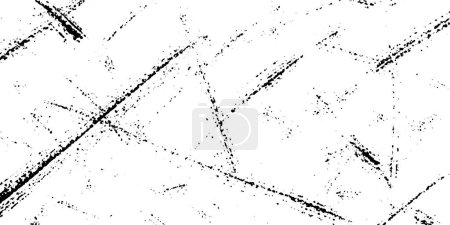 Photo for Grunge texture, spots, splashes, dots, veins, vector monochrome background - Royalty Free Image