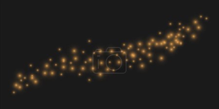 Ilustración de Luces brillantes en luces de navidad bokeh de enfoque suave. Efectos vectoriales abstractos, elementos brillantes redondos coloreados. - Imagen libre de derechos