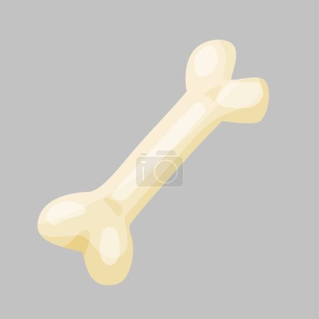 Illustration for Bone for dog. Vector cartoon illustraion. Isolated on white. - Royalty Free Image