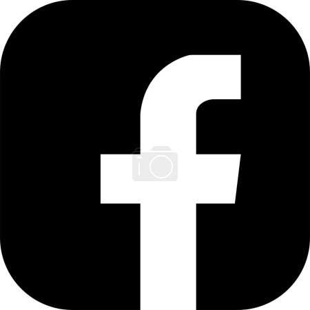 Facebook logo. Realistic social media icon logotype vector. Meta fb symbol. Facebook app button for web on transparent background