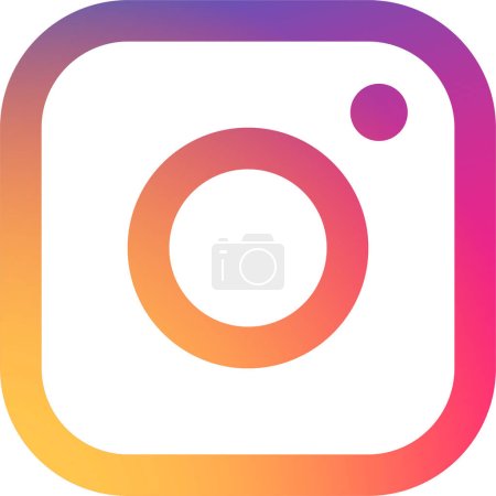 Instagram-Logo. Realistisches Social-Media-Icon-Logo auf transparentem Hintergrund.