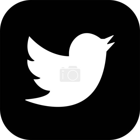Ilustración de Logo de Twitter Bird. Logotipo realista del icono de las redes sociales. Twitter - icono popular botón de redes sociales, mensajería instantánea - Imagen libre de derechos