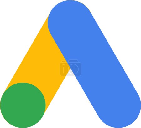 Google AdWords app icon. Google Ads logo design sign. Google AdWords symbol logotype stock vector. Google ad transparent logo. online advertising software application