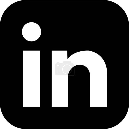 Téléchargez les illustrations : LinkedIn design logo signe symbole vecteur dans les entreprises américaines et service en ligne orienté vers l'emploi fonctionne via le site Web et les applications mobiles. application de médias sociaux - en licence libre de droit