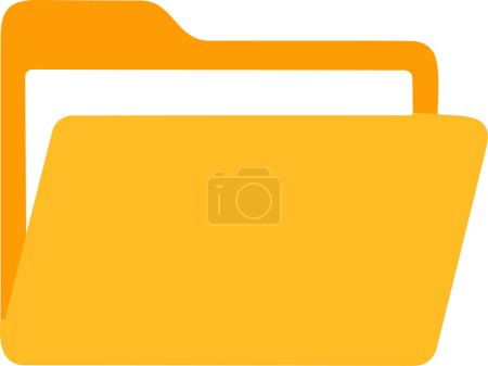 Illustration for Realistic folder with documents. Folders icon modern simple vector - Royalty Free Image