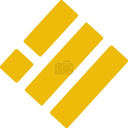 Illustration for Binance USD Cryptocurrency logo vector icon. . Crypto currency coin money symbols. - Royalty Free Image