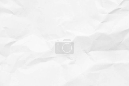 Foto de Grunge arrugado fondo texturizado de papel de color blanco con espacio de copia - Imagen libre de derechos
