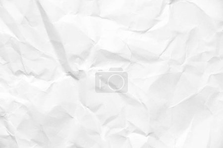 Photo for Grunge wrinkled white color paper textured background - Royalty Free Image
