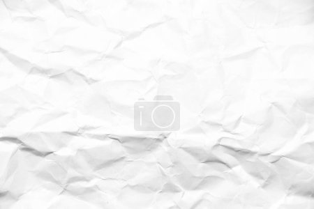 Photo for Grunge wrinkled white color paper textured background - Royalty Free Image