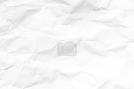 Foto de Grunge arrugado fondo texturizado de papel de color blanco con espacio de copia - Imagen libre de derechos