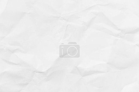 Grunge wrinkled white color paper textured background with copy space. Use for decoration or layer