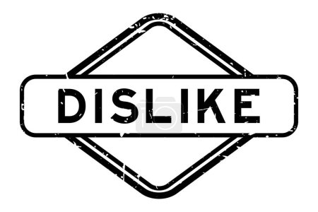Ilustración de Grunge negro disgusta sello de sello de goma palabra sobre fondo blanco - Imagen libre de derechos