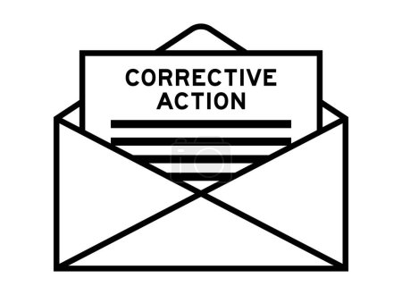 Ilustración de Signo de sobre y carta con acción correctiva de palabras como titular - Imagen libre de derechos