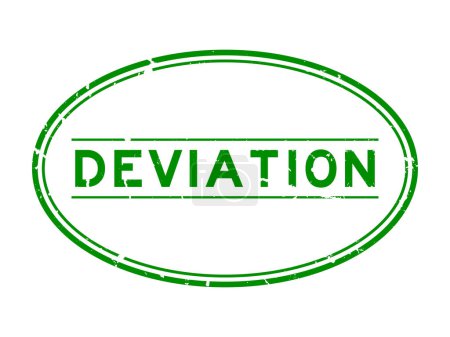 Ilustración de Grunge palabra de desviación verde sello de goma sello sobre fondo blanco - Imagen libre de derechos