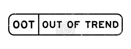 Ilustración de Grunge negro fuera de moda sello de sello de goma cuadrada palabra sobre fondo blanco - Imagen libre de derechos