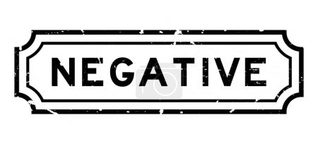 Grunge black negative word rubber seal stamp on white background