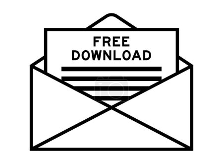 Téléchargez les illustrations : Enveloppe et lettre signe avec Word téléchargement gratuit comme titre - en licence libre de droit