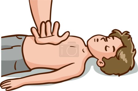 Illustration for First aid response in case of accident - Royalty Free Image