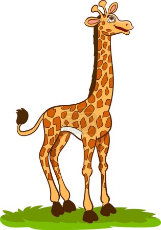 Ilustración de Ilustración de dibujos animados de jirafa - Imagen libre de derechos