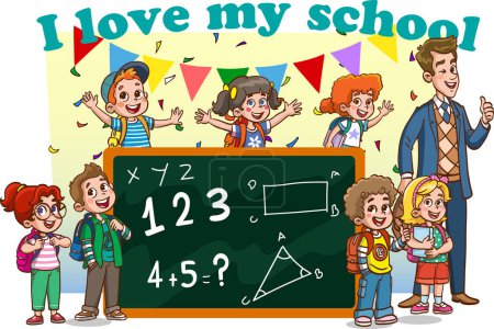 Illustration for Kid education vector illustration design.kid education vector illustration design - Royalty Free Image