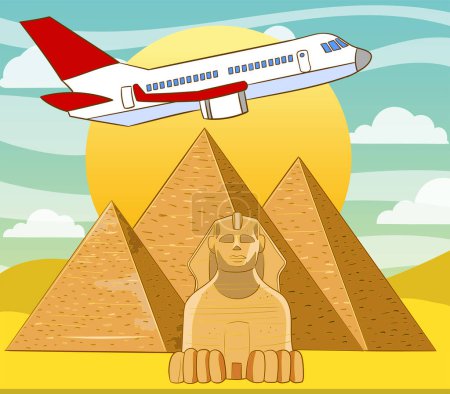 Téléchargez les illustrations : Egypte egypte tourisme de voyage - en licence libre de droit