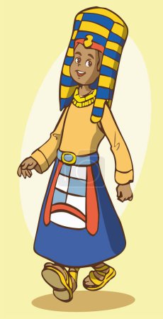 Téléchargez les illustrations : Antique égyptien et pyramides vecteur de dessin animé - en licence libre de droit