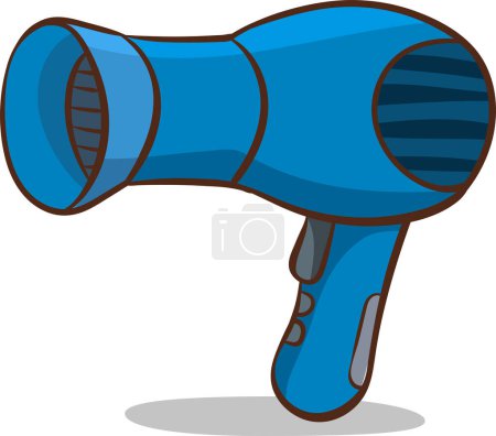 Illustration for Hair dryer vector isolated illustration - Royalty Free Image