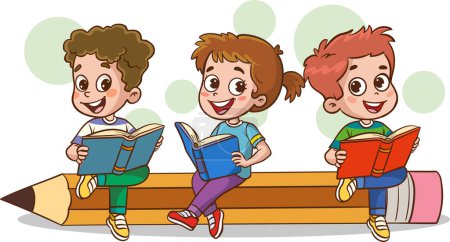 vector illustrations of kid education design