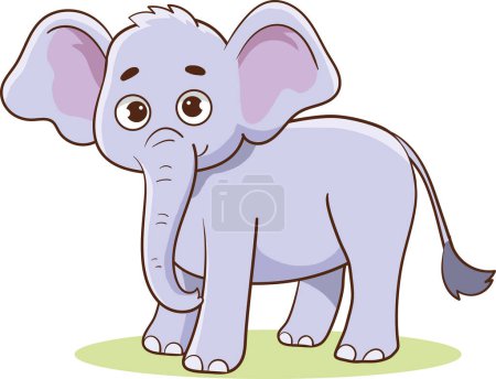 Illustration for Vector illustration of Cute Elephant - Royalty Free Image