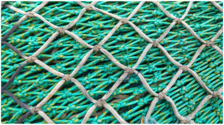Schatten werfen: Fischernetze schaffen ein Mosaik aus Textur und Tradition