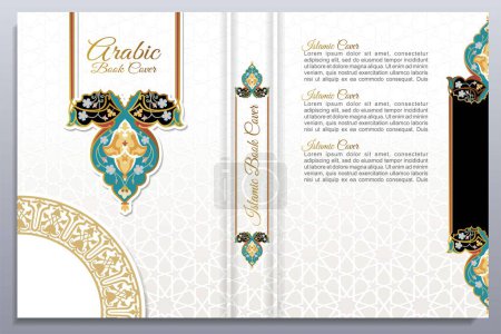 Téléchargez les photos : Belle couverture du Coran Design, Cadres floraux, Couleurs, Abstrait, Vecteur, Coran Kareem, Al Coran, Couverture du livre islamique, - en image libre de droit