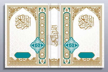 Téléchargez les photos : Modèle de conception de couverture de livre islamique, illustration vectorielle d'impression prête - en image libre de droit