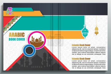 Foto de Diseño de portada de libro árabe estilo islámico con patrón árabe y adornos - Imagen libre de derechos