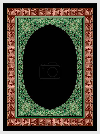 Ilustración de Al Quran diseño de la plantilla de cubierta del libro. - Imagen libre de derechos