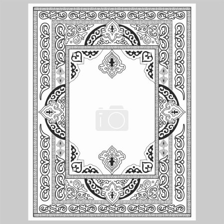 Téléchargez les photos : Couverture de livre islamique, al coran noir et blanc couverture eps 10. - en image libre de droit