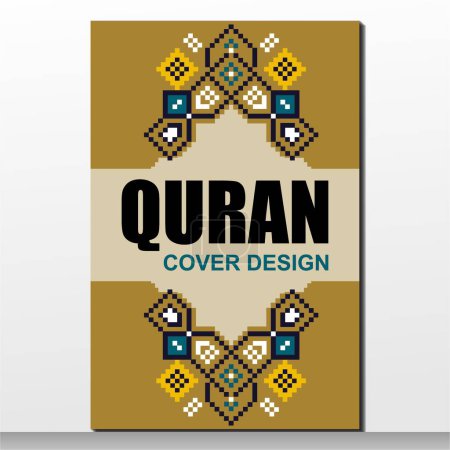 Téléchargez les photos : Al Quran Book Cover Design, Motif arabe Marco design - en image libre de droit
