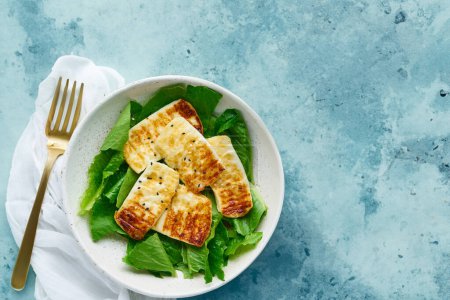 Photo for Lettuce-Wrapped Keto Haloumi: Ideal for Ketogenic Lifestyles - Royalty Free Image