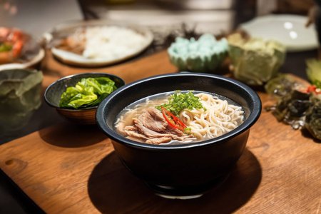 Photo for Classic Yokohama ramen in a bowl Enjoy the savory goodness of Japanese cuisine in every bite - Royalty Free Image
