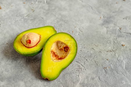 Photo for Delicate slices of avocado, a visual feast - Royalty Free Image