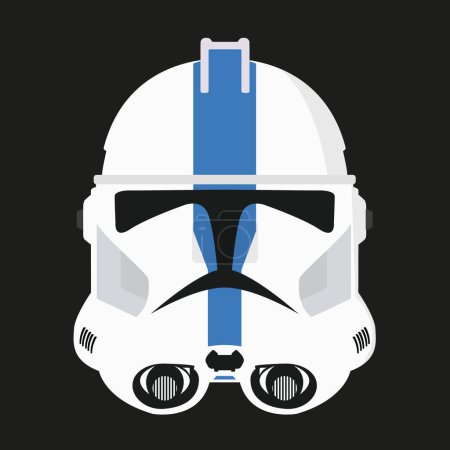 Stormtrooper helmet logo. Vector illustration EPS10.