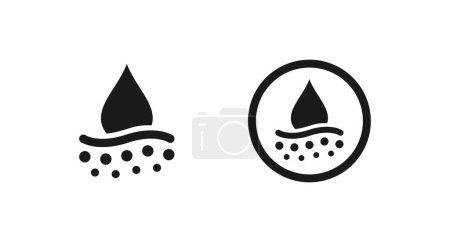 Photo for Hydration skin icon or Hydration skin sign vector isolated in flat style. Best Hydration skin icon vector for product packaging design element. Hydration skin sign for packaging design element. - Royalty Free Image