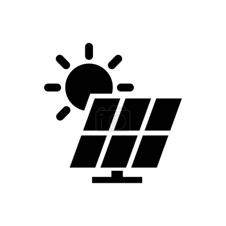 Illustration for Solar Panels Icon Vector or Solar Panels Icon Isolated on White Background. Solar Panel icon for mobile application or website menu. Solar panel icon simple design, for content about sun energy. - Royalty Free Image