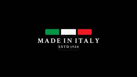 Photo for Made In Italy Label Vector or Made In Italy Stamp Vector. Simple design label or logo made in Italy for authentic Italy products. - Royalty Free Image