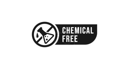 Photo for Chemical Free Label or Chemical Free Symbol Vector Isolated in Flat Style. Best Chemical Free label vector for product packaging design element. Chemical Free symbol for packaging design element. - Royalty Free Image