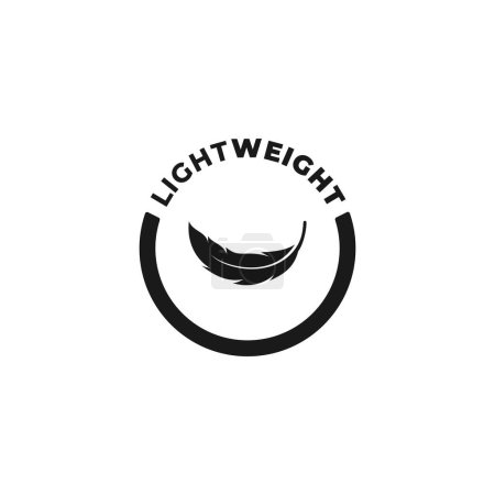 Photo for Lightweight icon or Light weight label vector isolated in flat style. Best Lightweight icon with precision and perfect design balance. Light weight label for product packaging design element. - Royalty Free Image